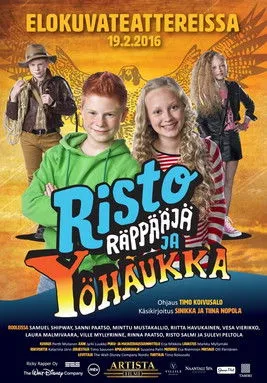 Póster de Risto Räppääjä ja yöhaukka