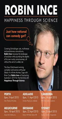 Póster de Robin Ince: Happiness Through Science