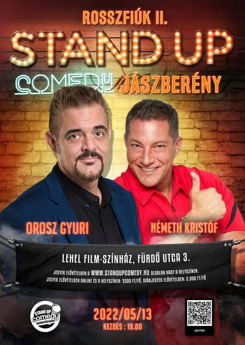 Kristóf Németh interpreta a Önmaga en Rosszfiúk 2. - Orosz György, Németh Kristóf közös stand up comedy műsora