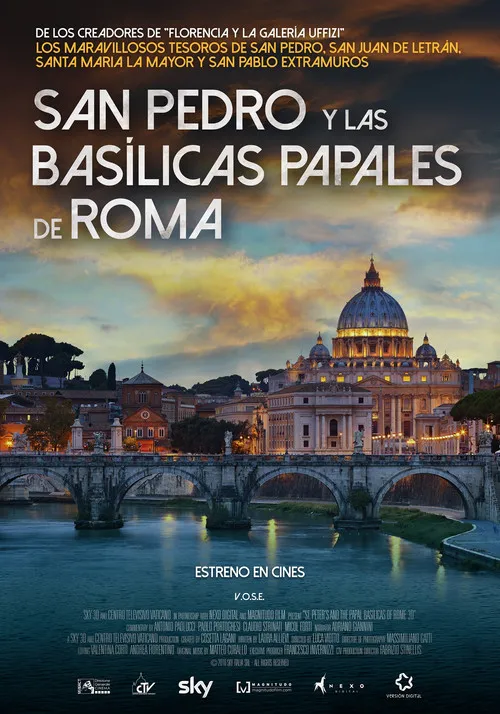 Póster de San Pedro y las basílicas papales de Roma