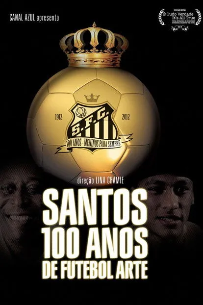 Póster de Santos - 100 Anos de Futebol Arte