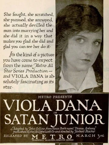 Viola Dana interpreta a Diana Ardway en Satan Junior