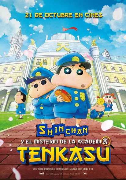 Póster de Shin Chan y el misterio de la Academia Tenkasu