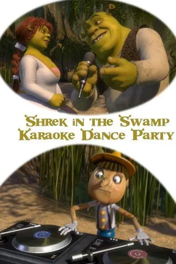 Portada de Shrek en el baile con karaoke en la ciénaga