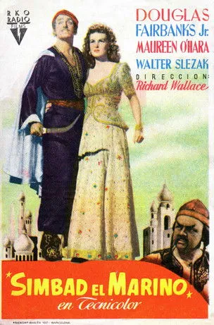 Douglas Fairbanks Jr. interpreta a Sinbad en Simbad, el marino
