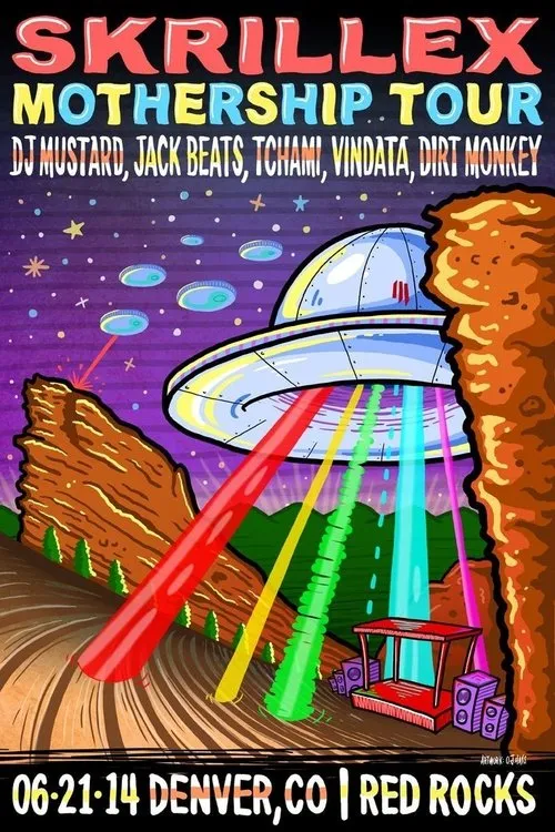 Póster de Skrillex - Live @ Red Rocks Amphitheatre