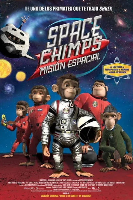 Póster de Space Chimps. Misión espacial