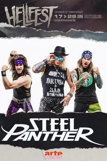 Ralph Saenz interpreta a Self en Steel Panther - Hellfest 2022