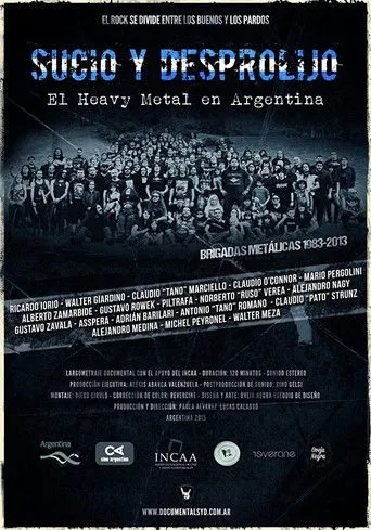 Póster de Sucio y desprolijo: El Heavy Metal en Argentina