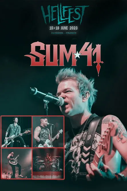 Jason McCaslin interpreta a Self - Bass en Sum 41 - Hellfest 2023