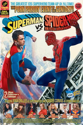 Póster de Superman vs Spider-Man XXX: An Axel Braun Parody