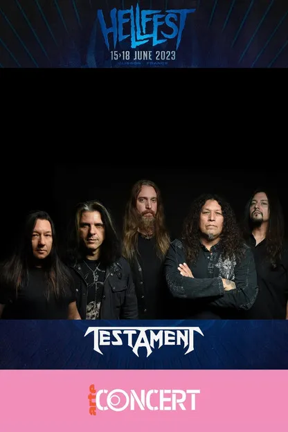 Póster de Testament - Hellfest 2023