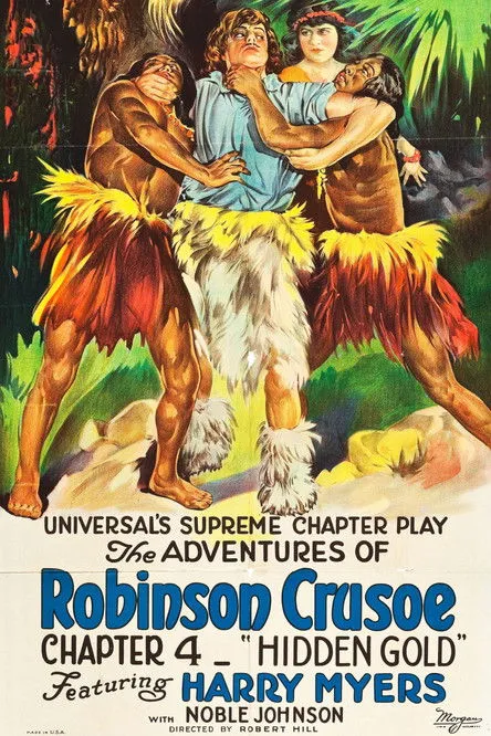 Harry Myers interpreta a Robinson Crusoe en The Adventures of Robinson Crusoe
