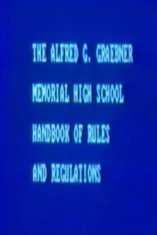 Rufus Norris interpreta a en The Alfred G. Graebner Memorial High School Handbook of Rules and Regulations