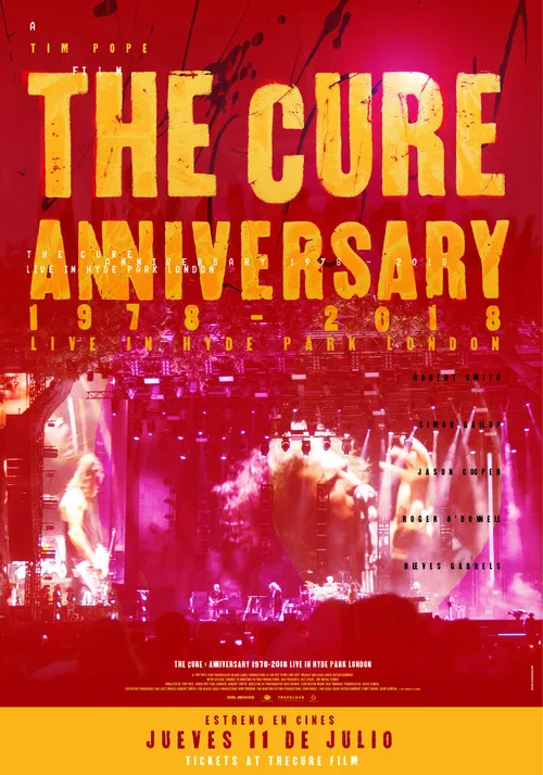 Póster de The Cure - Anniversary 1978 - 2018 - Live In Hyde Park