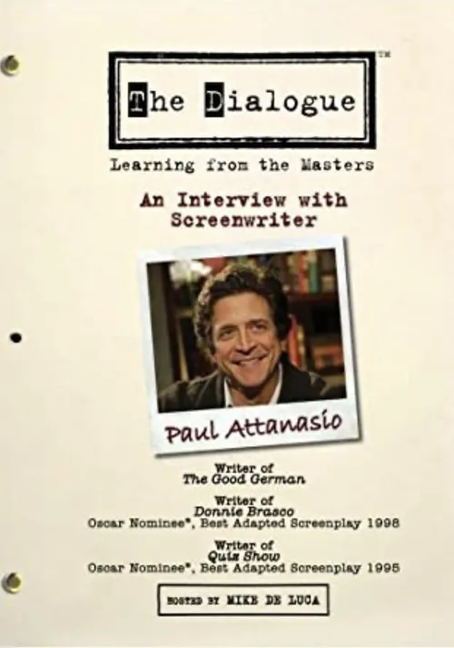 Michael De Luca interpreta a Himself en The Dialogue: An Interview with Screenwriter Paul Attanasio