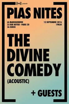 Póster de la película The Divine Comedy - La Maroquinerie acoustic 2016