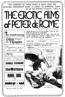 Póster de la película The Erotic Films of Peter De Rome