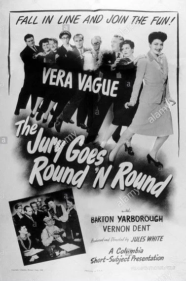 Barbara Jo Allen interpreta a Vera Vague en The Jury Goes Round 'n' Round