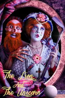 Rachel Maclean interpreta a The Queen / English lion / Scottish unicorn en The Lion and the Unicorn