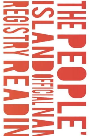 Póster de The People's Island Official Name Registry Reading