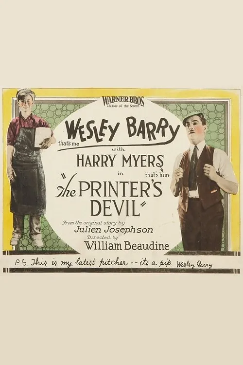 Wesley Barry interpreta a Brick Hubbard en The Printer's Devil