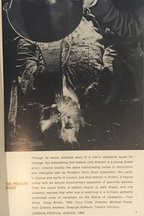 Nana Georgiou interpreta a Tassos' Girlfriend en The Private Right