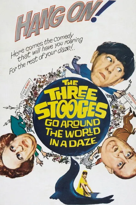 Portada de The Three Stooges Go Around the World in a Daze