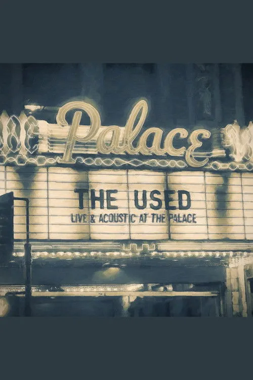 Bert McCracken interpreta a en The Used: Live & Acoustic at the Palace