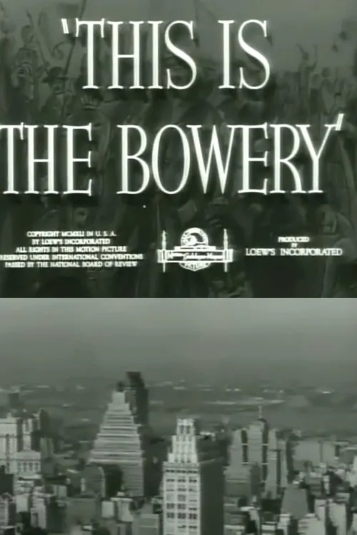 John Nesbitt interpreta a Narrator en This Is the Bowery