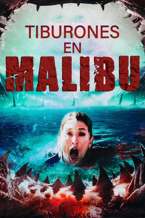 Póster de Tiburones en Malibú