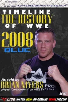 Póster de Timeline: The History of WWE – 2008 Blue – As Told By Brian Myers