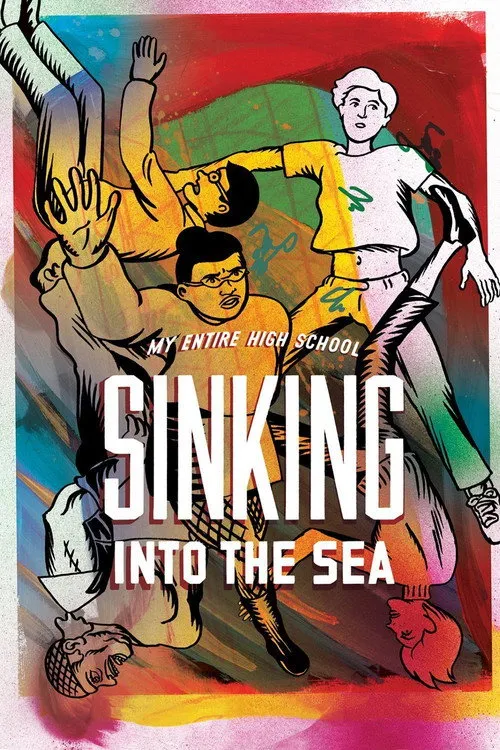 Póster de Todo mi instituto hundiéndose en el mar
