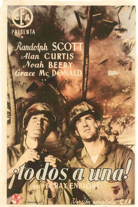 Harold Landon interpreta a Frankie Montana en Todos a Una (Gung Ho!)