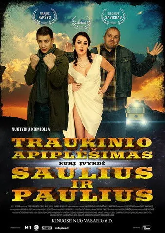 Póster de Traukinio apiplėšimas, kurį įvykdė Saulius ir Paulius