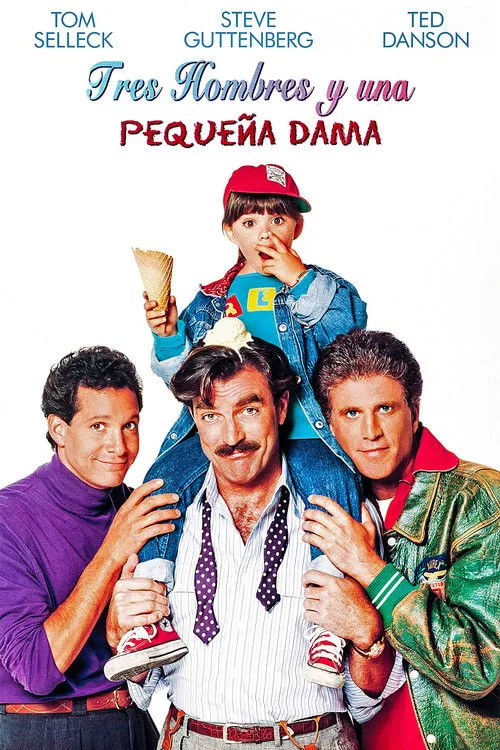 Tom Selleck interpreta a Peter Mitchell en Tres hombres y una pequeña dama