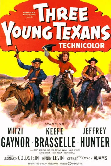 Póster de la película tres jóvenes de Texas