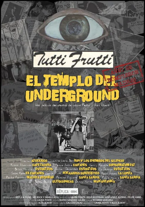 Póster de Tutti Frutti: El templo del underground