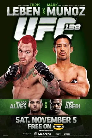 Póster de UFC 138: Leben vs. Muñoz