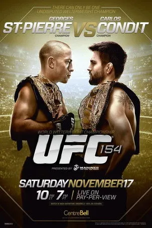 Póster de UFC 154: St-Pierre vs. Condit