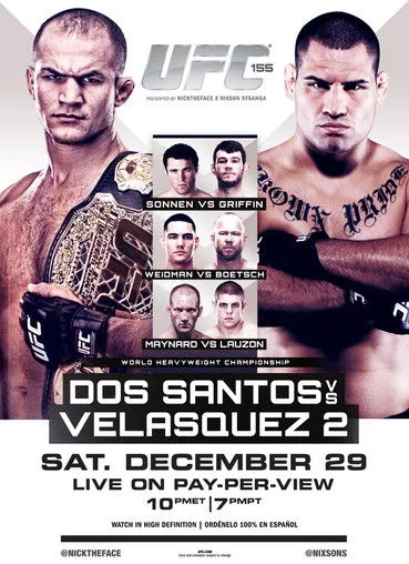 Póster de UFC 155: Dos Santos vs. Velasquez 2
