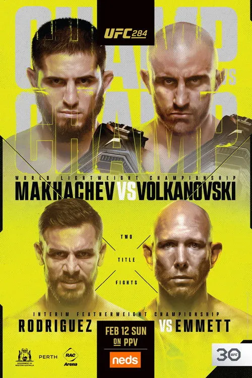 Josh Emmett interpreta a Self en UFC 284: Makhachev vs. Volkanovski