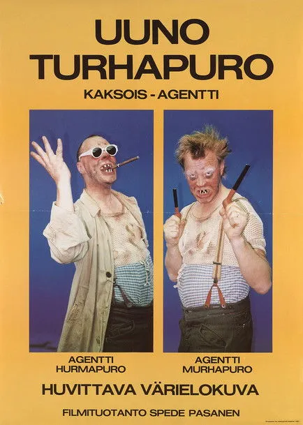 Póster de Uuno Turhapuro kaksoisagentti
