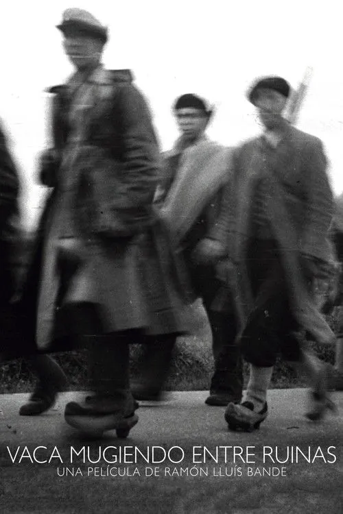 Póster de Vaca mugiendo entre ruinas