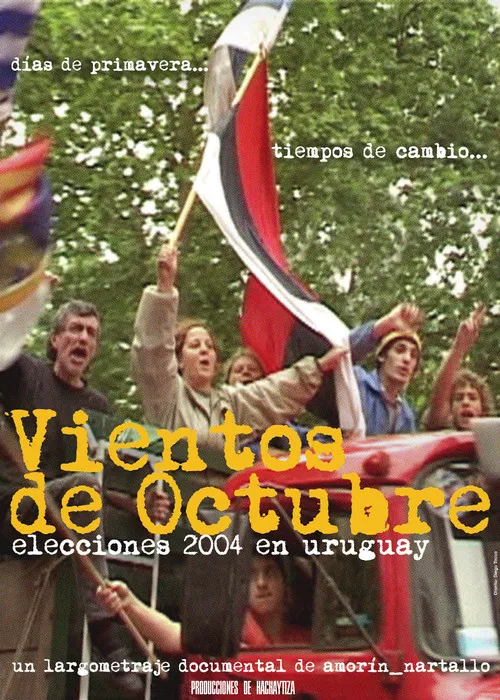 Póster de Vientos de Octubre. Elecciones 2004 en Uruguay