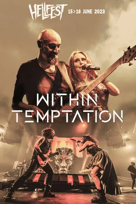 Robert Westerholt interpreta a Guitar en Within Temptation - Hellfest 2023